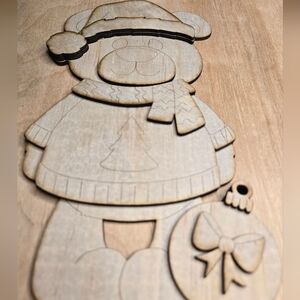 Wooden Santa Bear Decor! Paint Me!